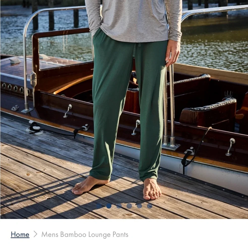 Men's Bamboo Lounge Pants in English Ivy
$78.00
COLOR:
English Ivy - Picture 4 of 4